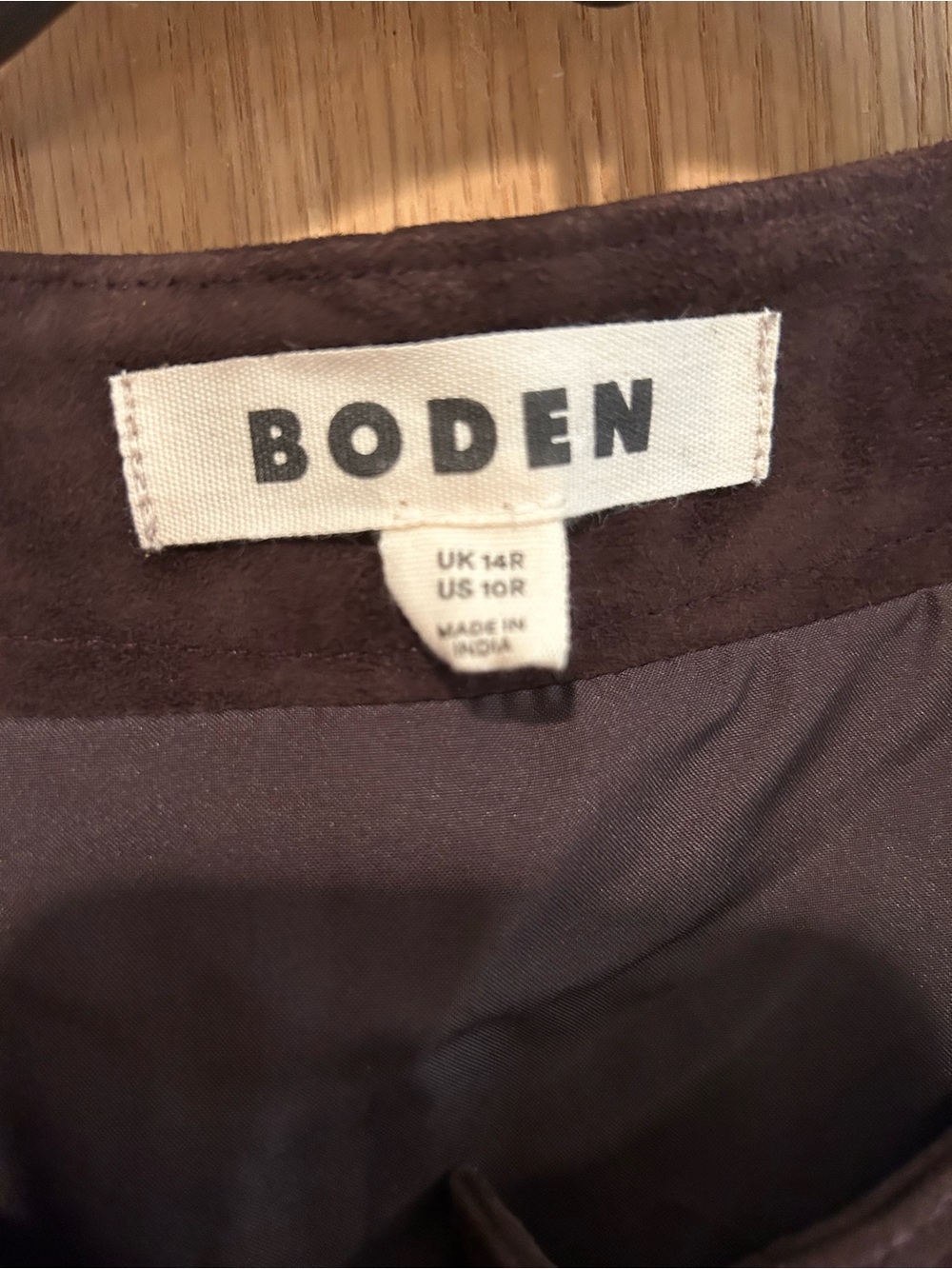 Boden Evelyn Suede Shift Dress - Picture 3 of 6